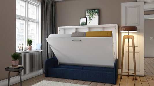 The Couple Sofa Horizontal Wall Bed | With DIVER Sofa & Gold Mattress | Multimo