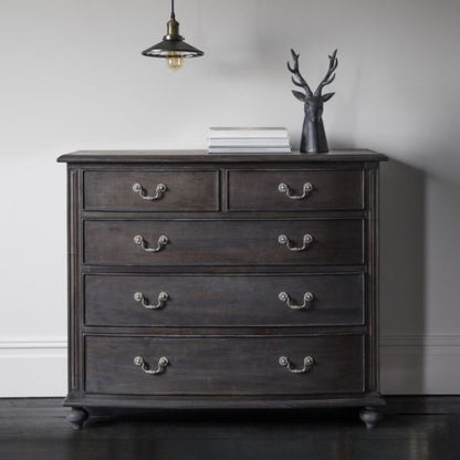 The Ebony 5 Drawer Chest | 1100 x 500 x 900mm