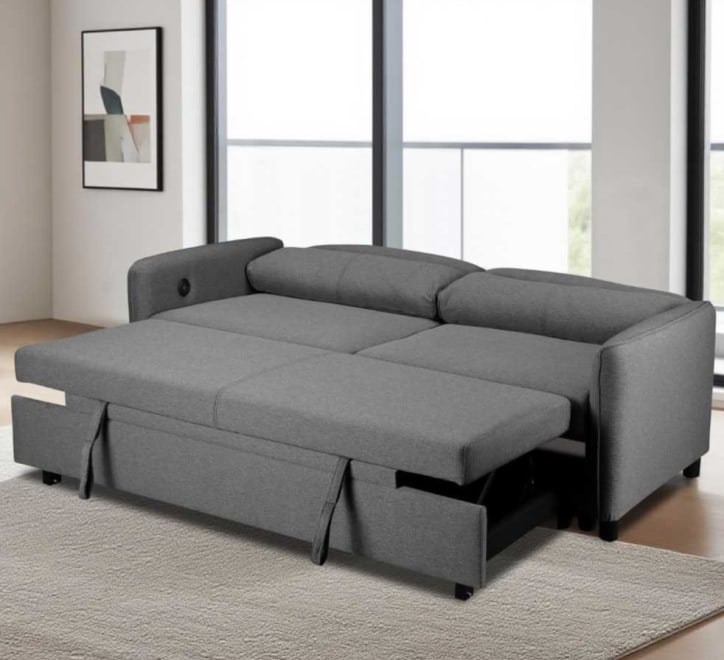 Sheila Light Grey Sofabed (Pepper)