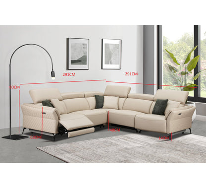 Milan Electric Corner Suite (Cream)