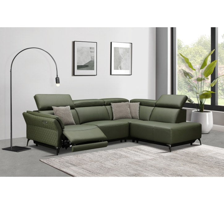 Milan Electric Corner Suite (Forest Green)