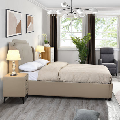 Faux Leather Ottoman Bed | Designer Collection
