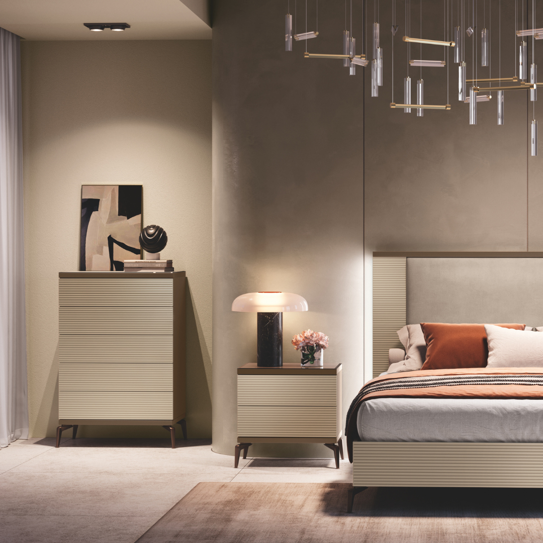 Upholstered beds with storage – Linea Collection