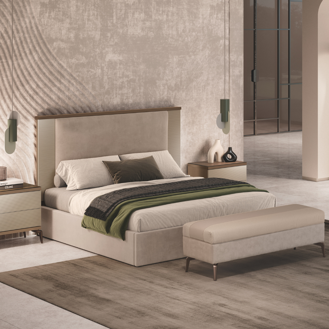 Upholstered beds with storage – Linea Collection