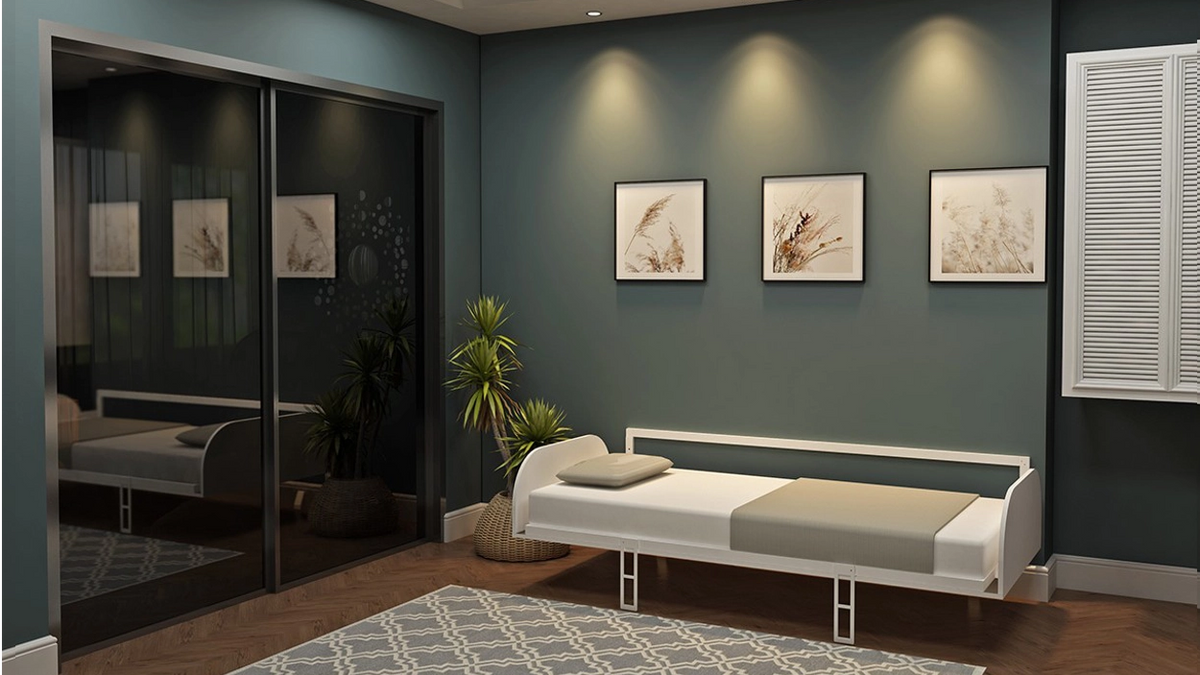 The Simple 90 Wall Bed | With Mattress | Multimo