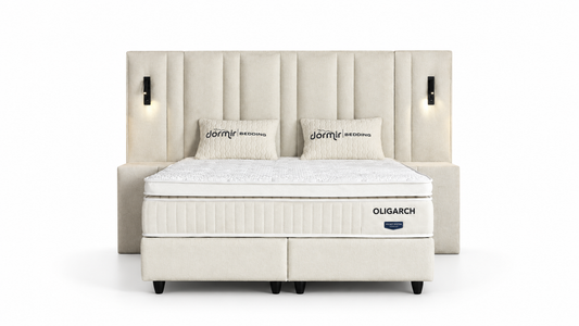 The Oligarch Ottoman Bed | LED Lights, USB & Matching Bedside Tables