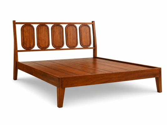 The Gandhi Bed | Solid Teak Wood | Made in India | 10 Yr Warranty