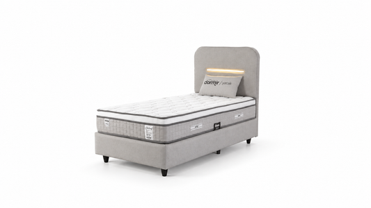 The Hempoil 3ft Bed & Mattress Set | Accent LED | Ottoman Storage