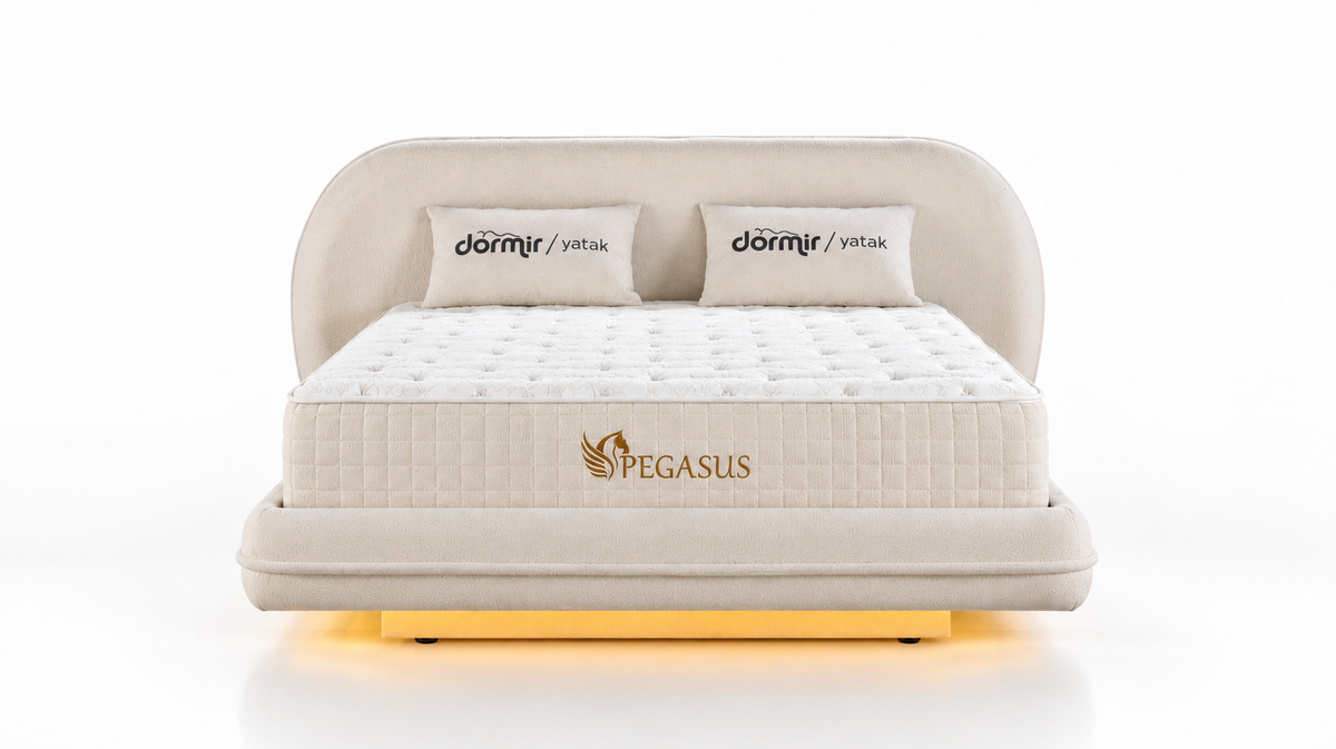 The Pegasus Luxury Ottoman Bed | Floating Base & LED Accent Lights