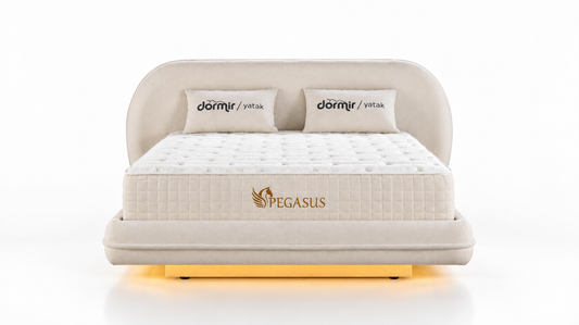 The Pegasus Luxury Ottoman Bed | Floating Base & LED Accent Lights