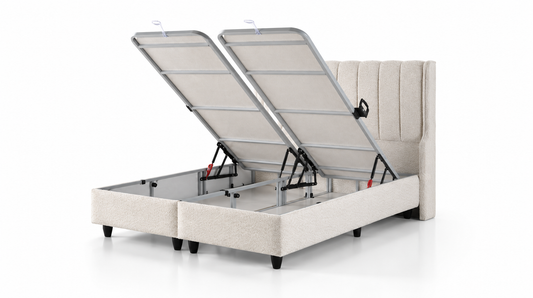 The Light Berry Luxury Ottoman Bed | LED Accent lights