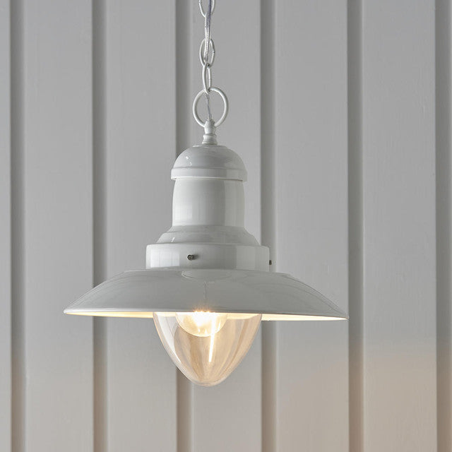 POLPERRO CREAM GLOSS PENDANT LIGHT