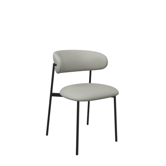 Amalfi Leather Dining Chair Taupe