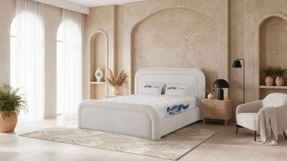 The Angel Curve Bed | Ottoman Storage