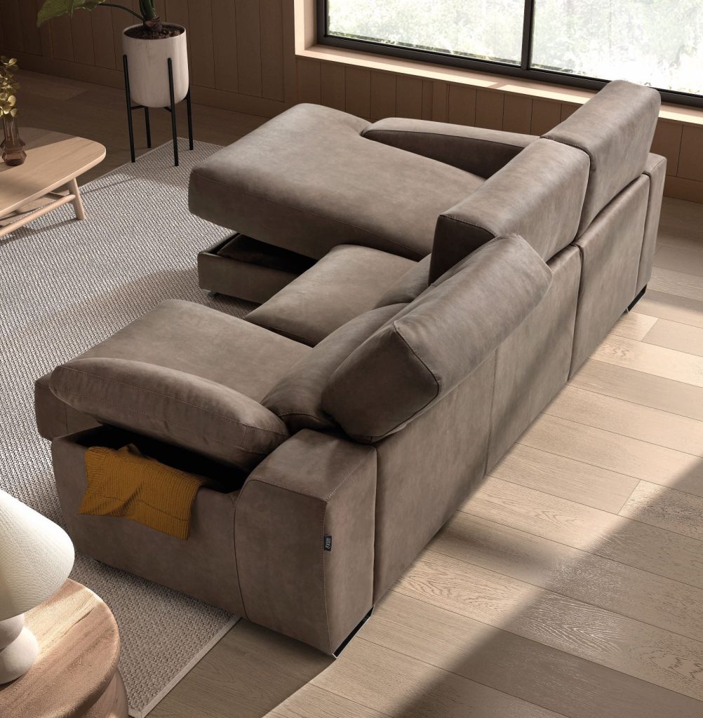 Angela Italian Leather sofa | Electric Recliner | Electric Slider