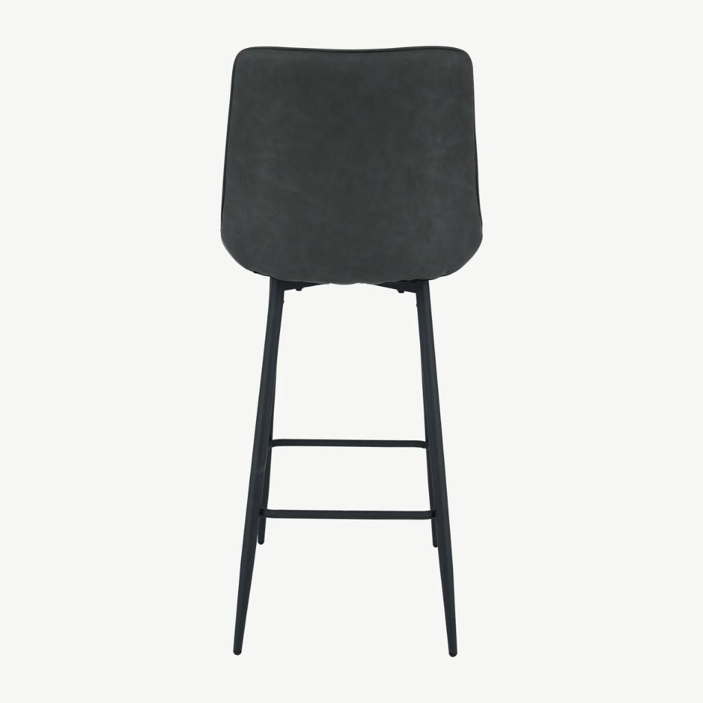 Pair of Anglia Charcoal PU Bar Stools - image 4