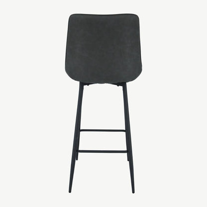 Pair of Anglia Charcoal PU Bar Stools - image 4