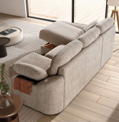 Ariel Italian Leather sofa | Electric Slider