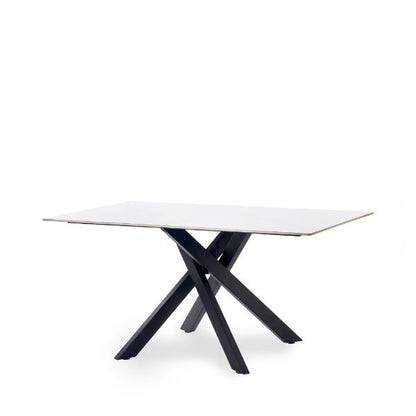 Bradley White Marble Dining Table
