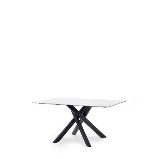 Bradley White Marble Dining Table