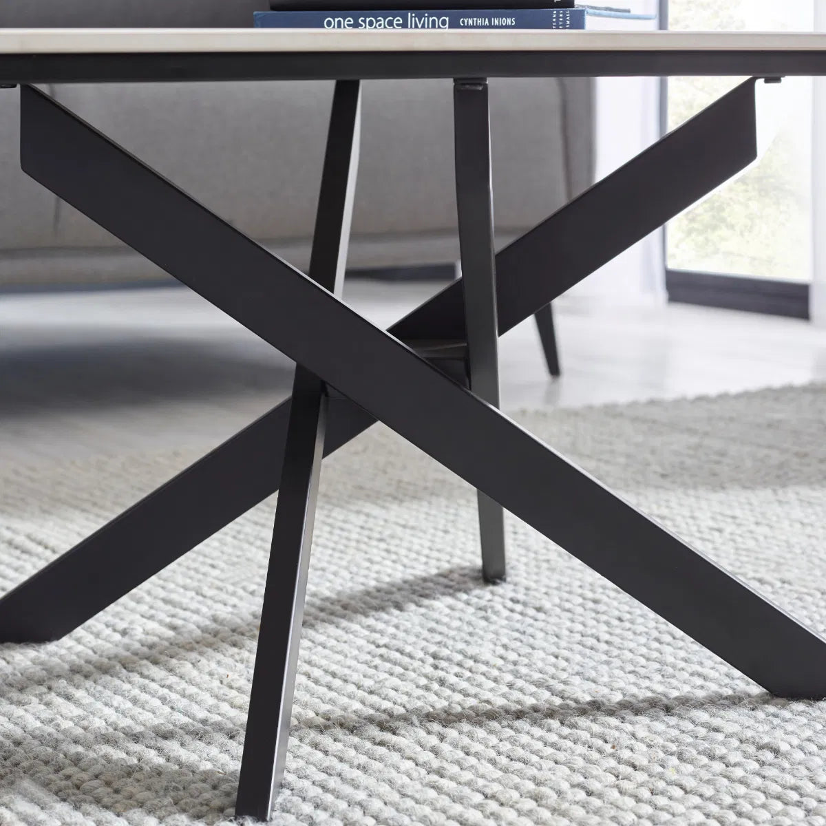 Bradley White Marble Coffee Table