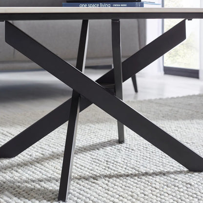 Bradley White Marble Coffee Table