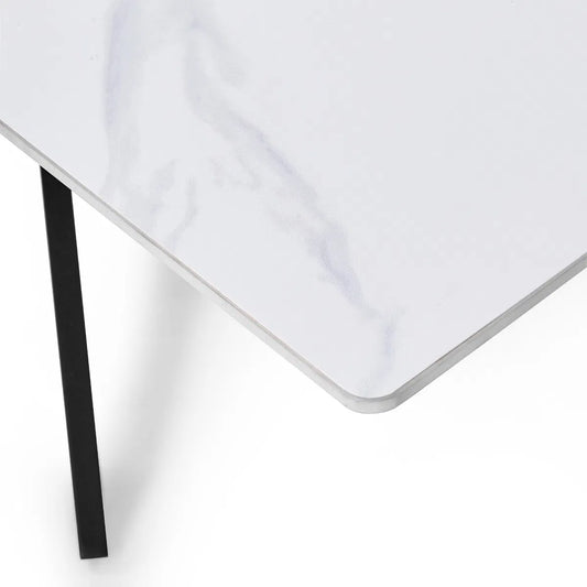 Bradley White Marble Coffee Table