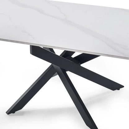 Bradley White Marble Coffee Table