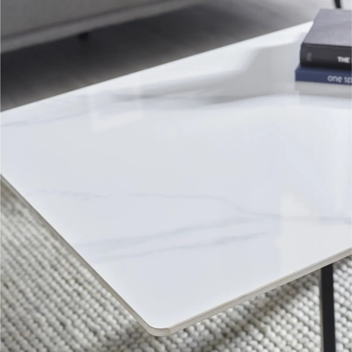Bradley White Marble Coffee Table