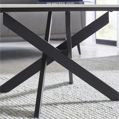 Bradley White Marble Coffee Table