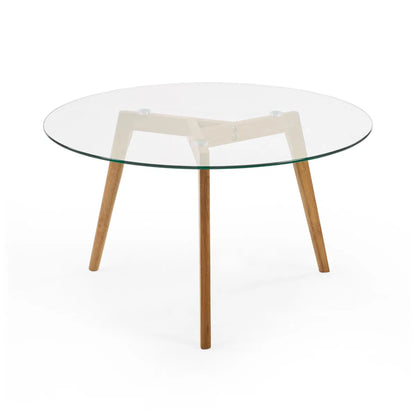 Bryant Round Glass Coffee Table