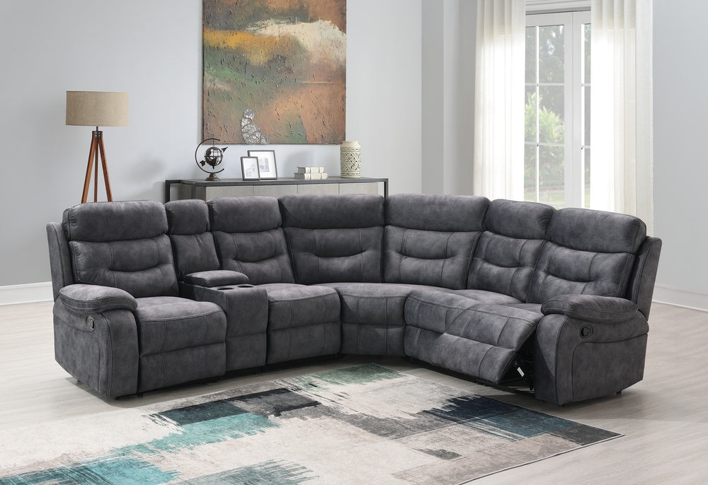 Carrie Grey Velvet Sofa