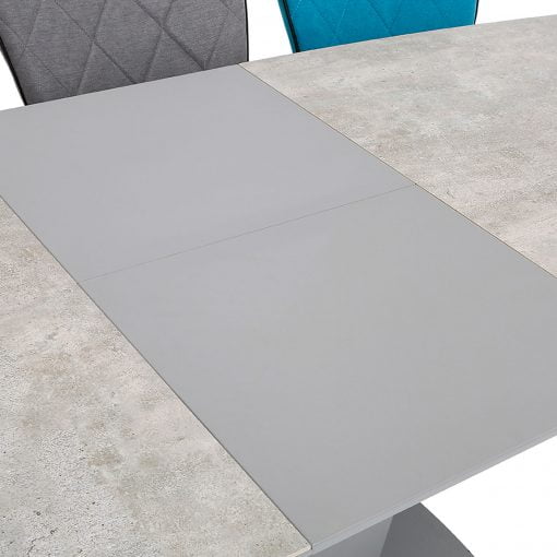 Casserta 1.8-2.3M Ceramic Extending Table on Pedestal