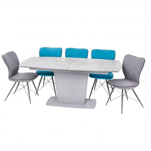 Casserta 1.8-2.3M Ceramic Extending Table on Pedestal