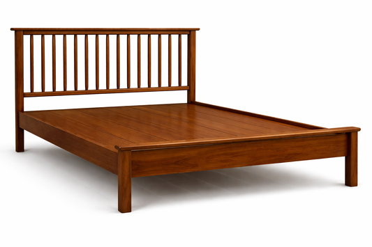 The Prayag Bed | Solid Teak Wood | Made in India | 10 Yr warranty
