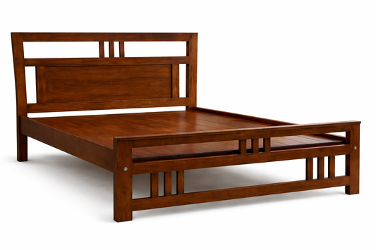 The Calicut Bed | Solid Teak Wood | Made in India | 10 Yr warranty