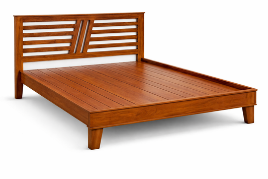 The Reglisse Bed | Solid Teak Wood | Made in India | 10 Yr warranty