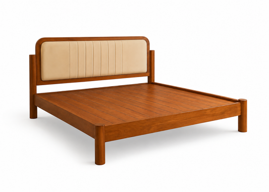 The Maharani Bed | Solid Teak Wood | Made in India | 10 Yr Warranty