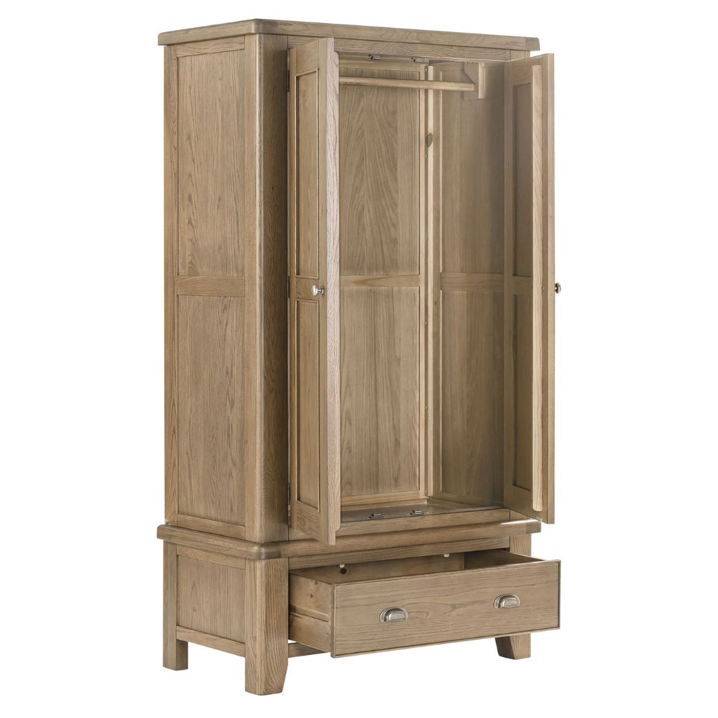 Chatsworth Oak 2 Door Wardrobe - image 2