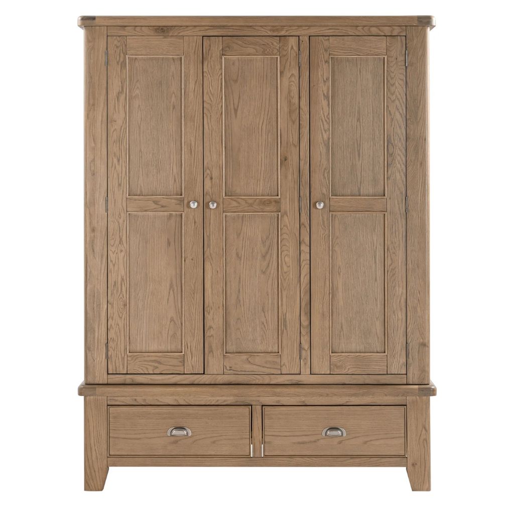 Chatsworth Oak 3 Door Wardrobe - image 3