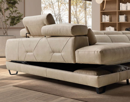 Cinthia Italian Leather sofa | Electric Recliner | Electric Slider