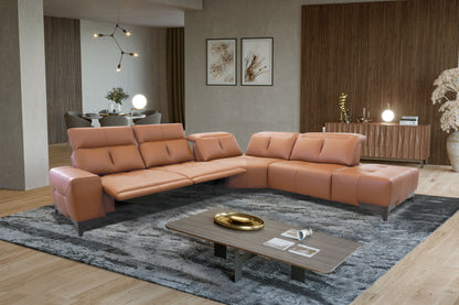 Clark Leather Electric Recliner Sofa - By Rossini Italia