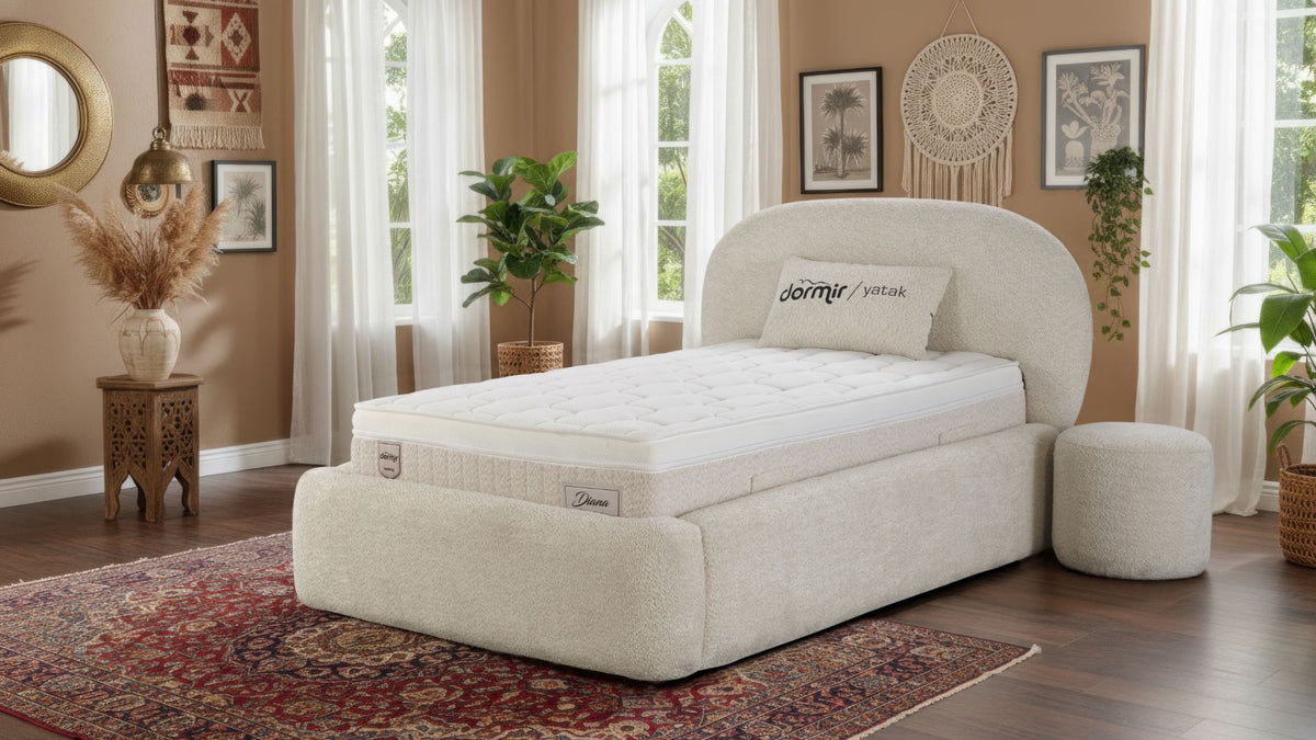 The Diana 3ft Bed & Mattress Set | Ottoman Storage