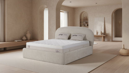The Diana Curve Bed | Ottoman Storage