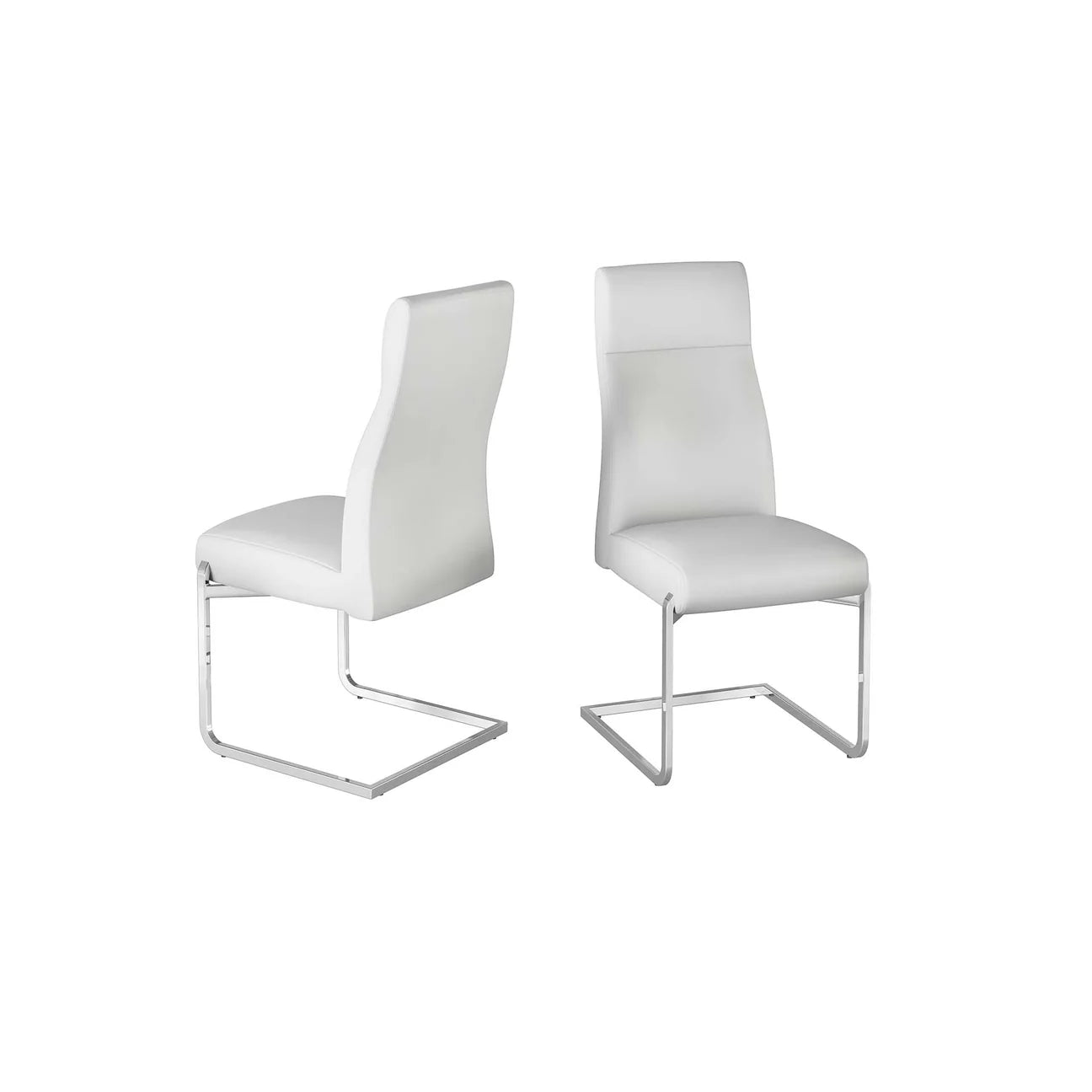 Dante Leather Dining Chair White