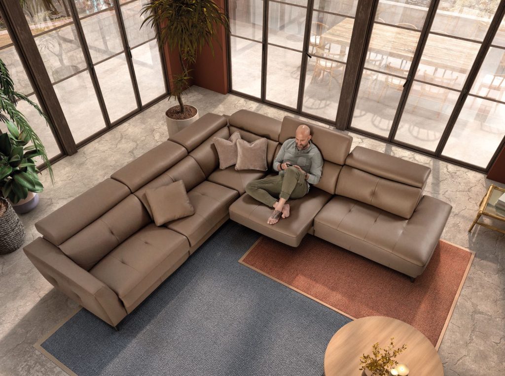 Dino Italian Leather sofa | Electric Recliner | Electric Slider