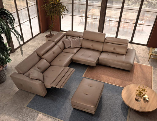 Dino Italian Leather sofa | Electric Recliner | Electric Slider