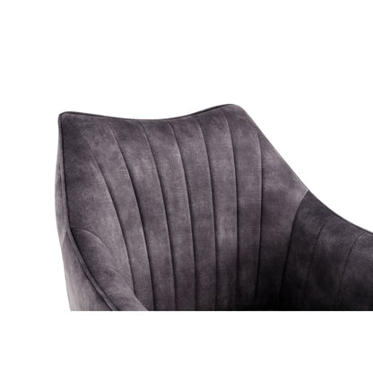Pair of Elmer Anthracite Dining Chairs - image 4