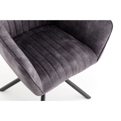 Pair of Elmer Anthracite Dining Chairs - image 5