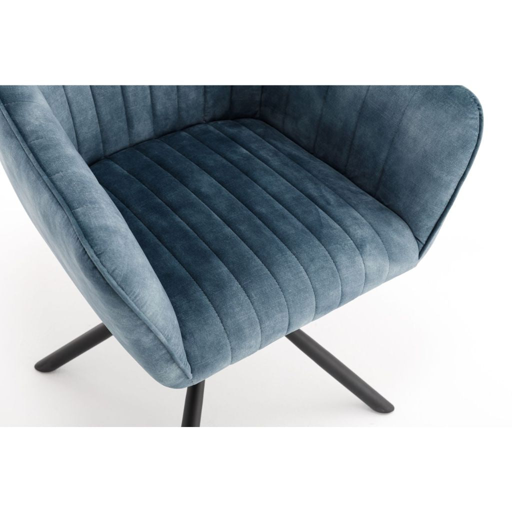 Pair of Elmer Blue Dining Chairs - image 4